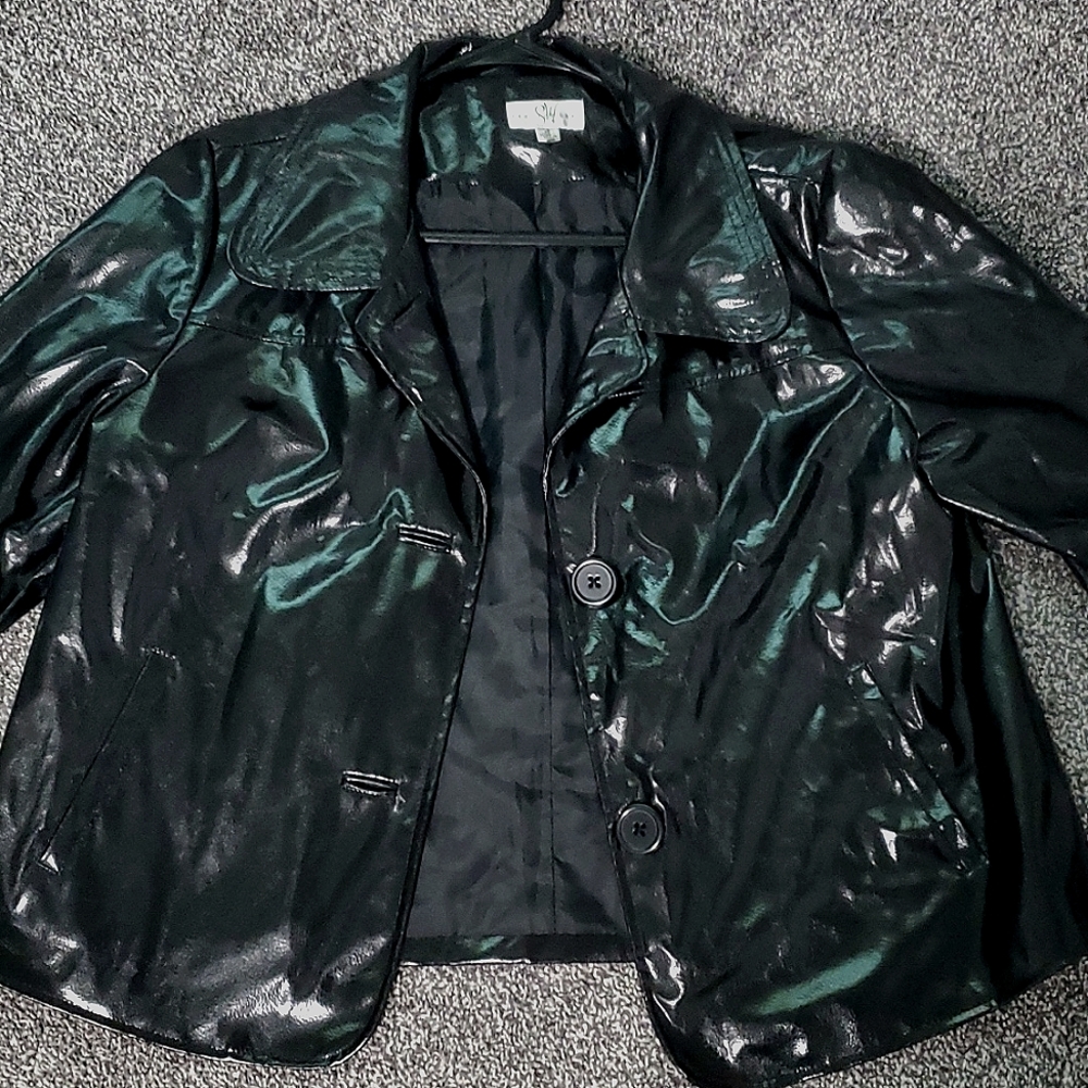 Black rain coat